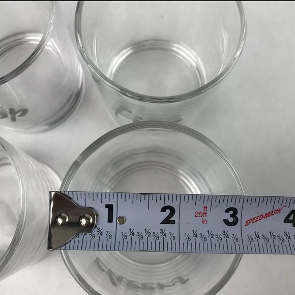 Set of 4 Highball Glasses Fizz Cheers Clink Pop 3 5/8"
#09202410 - Picture 7 of 10